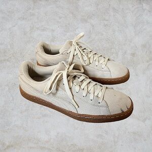 Puma Basket Sneakers Cream Tennis Shoes
